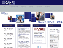 Tablet Screenshot of cahf.org